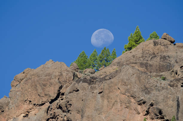istock Cliff and moon in The Nublo Natural Monument. 1287791859