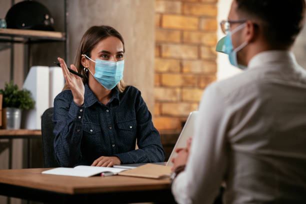 istock Job interview business meeting. 1287794953