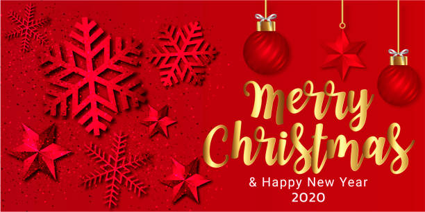 istock Festive Christmas Luxury Design with Golden Christmas Decorations and Seamless Pattern on Red Background. Vector Illustration. 1287797541