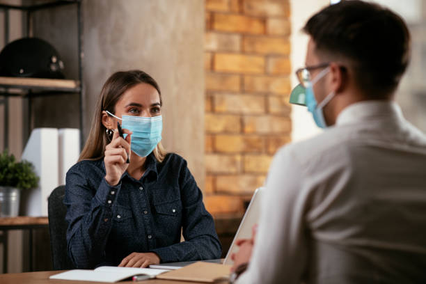 istock Job interview business meeting. 1287797919