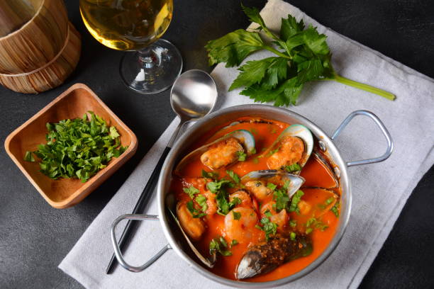 istock French seafood bouillabaisse soup/fish stew 1287804399