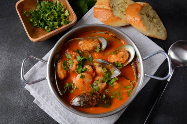 istock French seafood bouillabaisse soup/fish stew 1287804512