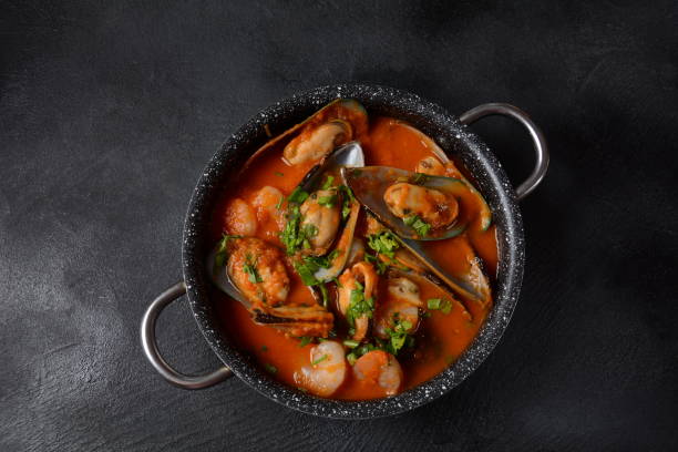 istock French seafood bouillabaisse soup/fish stew 1287804560