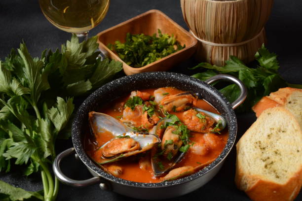 istock French seafood bouillabaisse soup/fish stew 1287804606