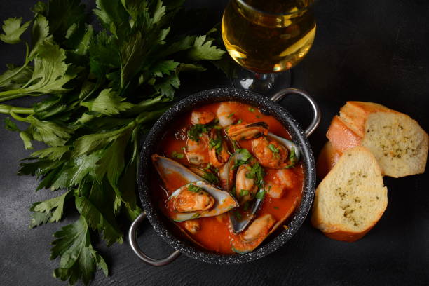 istock French seafood bouillabaisse soup/fish stew 1287804643