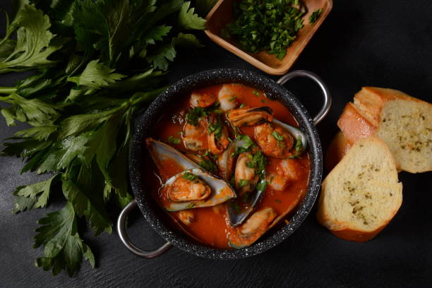 istock French seafood bouillabaisse soup/fish stew 1287804702