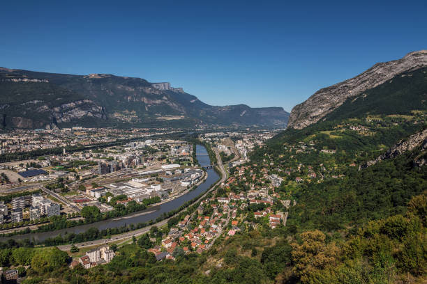 istock Grenoble Panorama from Hilltop of Bastille Fortification 1287807265