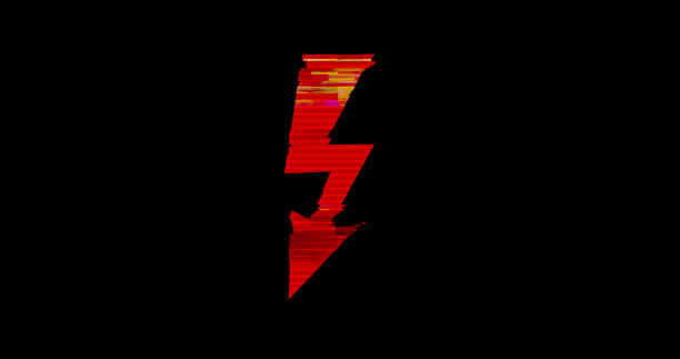 istock Modern glitch transition with energy symbol 1287815953