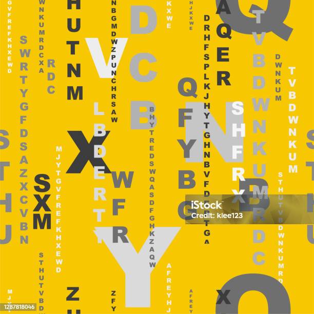 Ui Background Pattern Only Letters Letters Background With Seamless Pattern Stock Illustration - Download ...