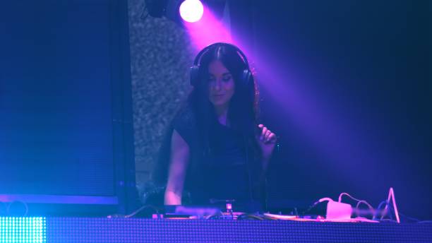 istock DJ on stage in disco night club mixing techno music beat 1287822585