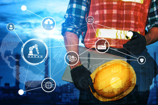 istock Engineering technology and industry 4.0 smart factory concept 1287824756