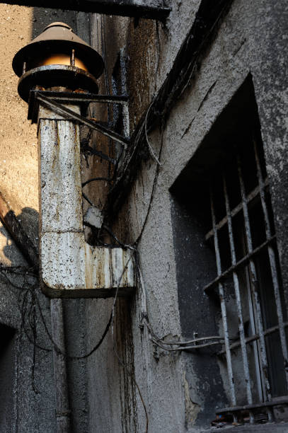 istock A filthy industrial wall stained with dirt with chimney inducing sadness 1287824819