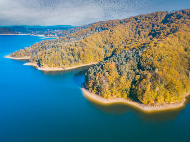 istock Solina Lake - aerial view 1287826326