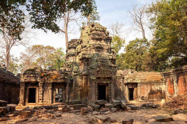 istock Khmer temple Ta Prom in Angkor 1287826422