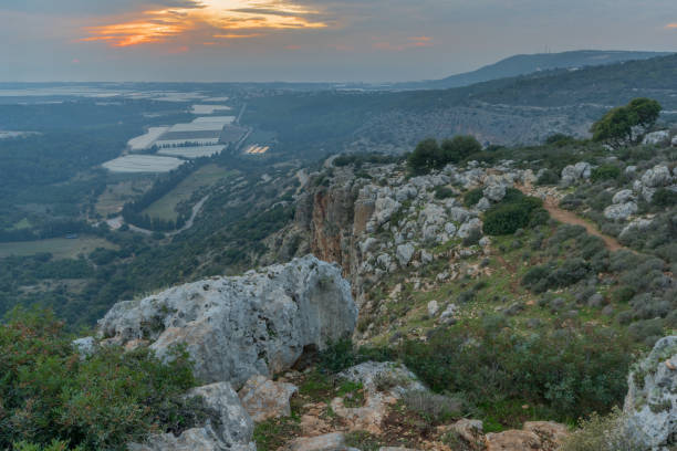 istock Sunset view of Western Galilee landscape 1287831506