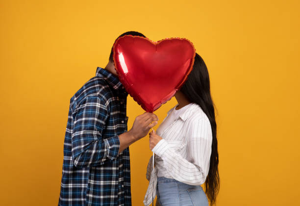 istock Romantic kiss and date during Valentine day 1287831954