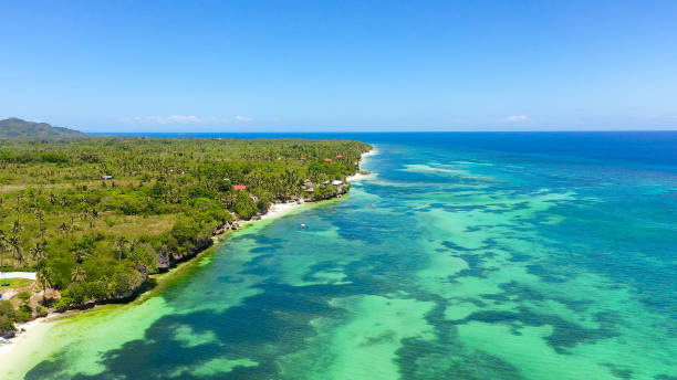 istock Coast with a beach and blue sea. Anda Bohol, Philippines 1287832158