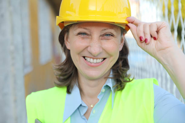 istock Portrait of Woman Engineer 1287836707