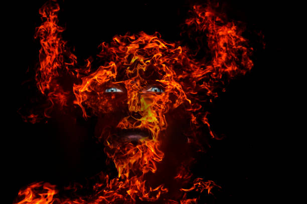 istock fiery man in a horned helmet and blue eyes 1287838966