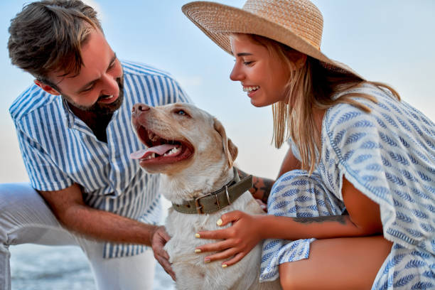 istock Couple on the beach. 1287839911