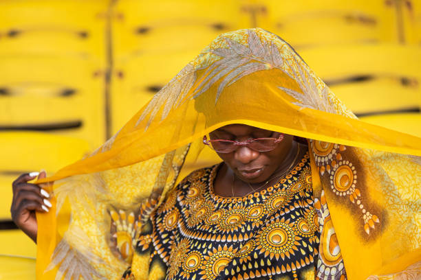 istock Africa woman with shawl 1287842809