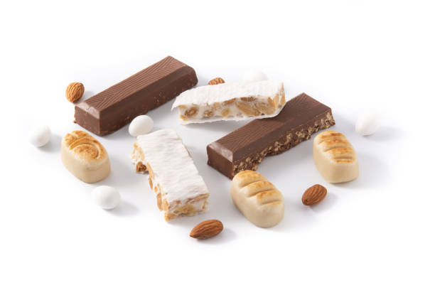 istock Assortment of Christmas nougat and marzipan 1287852700
