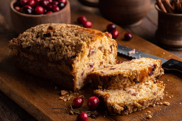 istock Loaf of Cranberry Nut Bread 1287854688