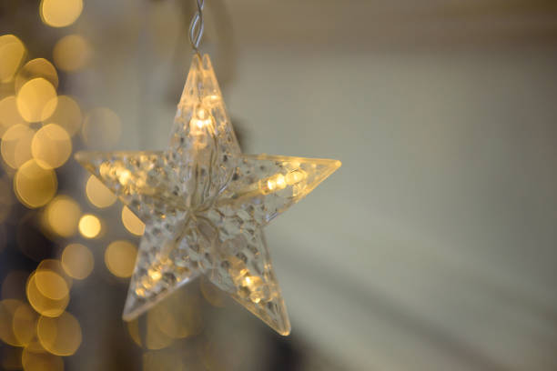 Christmas background, christmas decorations on the tree.