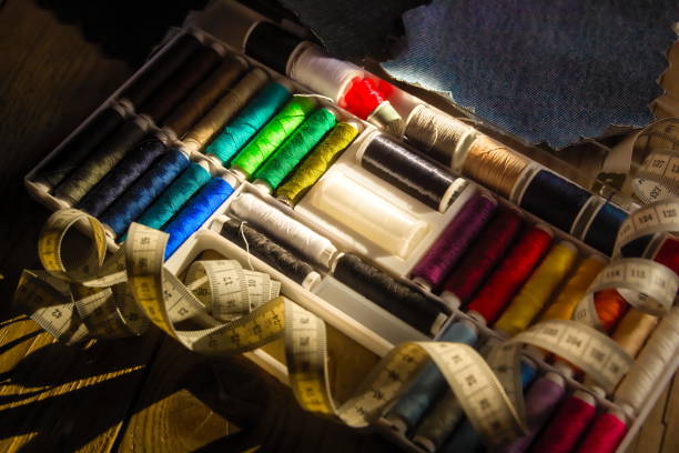 istock Close up of Sewing Equipment 1287865977