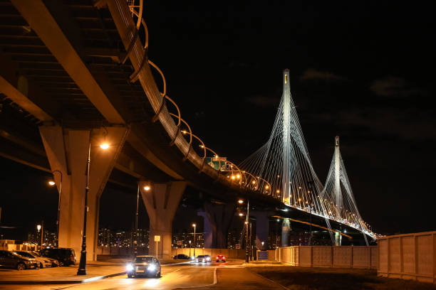istock Ring road in Saint Petersburg at night 1287867772