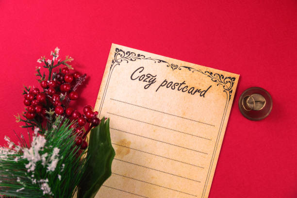 istock New Year postcard on a beautiful cozy background 1287870297