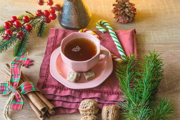 istock Christmas holiday tea time. 1287891410