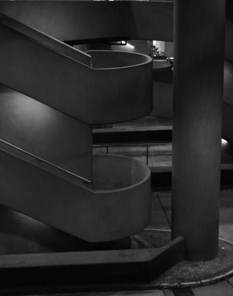 istock Stairs next to the bus stop 1287895311