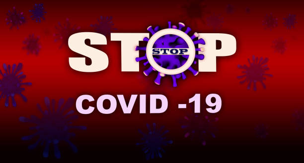 istock Coronavirus Molecules On a Bordeaux Background. Covid-19, World Pandemic Concept. 1287901858