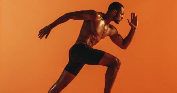 istock Close up of athlete sprinting 1287910260