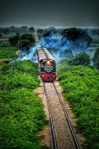 The train is a form of transport Pakistan Railway Sindh Pakistan