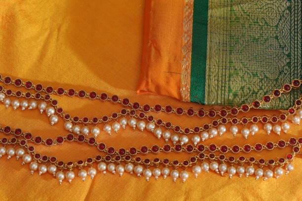 various gold jewelry accessories