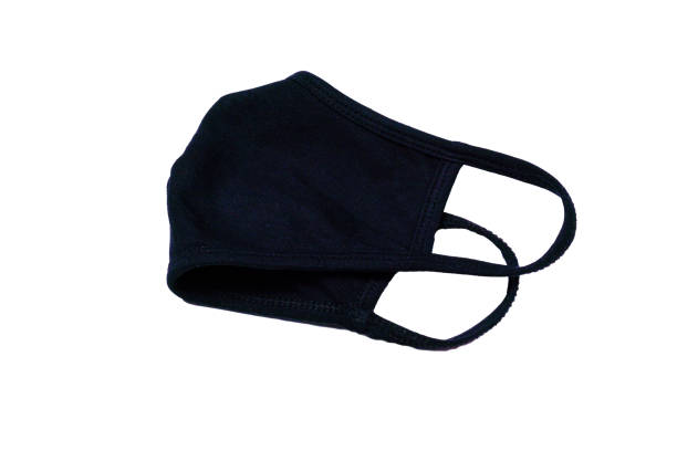 istock handmade mask, pollution protect facemasking isolated on white, in black color 1287919144