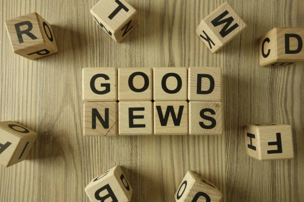 istock Text good news from wooden blocks 1287927238