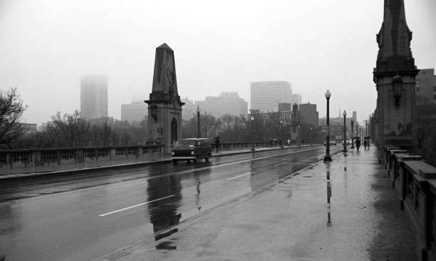Rainy Day on the Washington Street Bridge