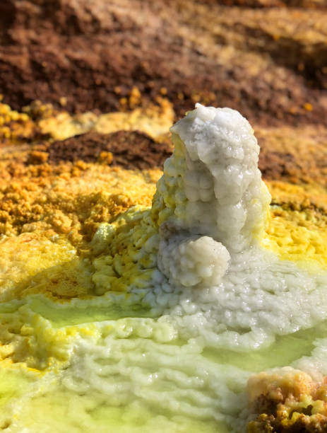 Close-up of a Sulphuric Geyser