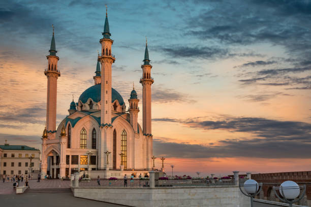 istock Russia. Kazan Kremlin. Kul Sharif Mosque. Sunset 1287932901