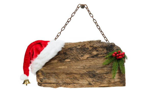 istock Christmas wooden board template 1287933764