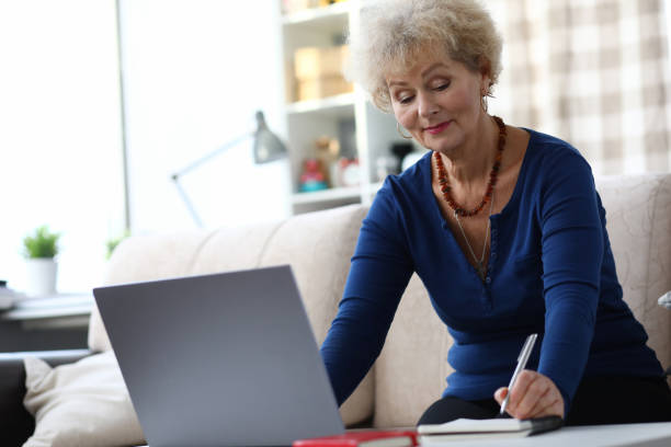 istock Grandma creates personal profile on social network 1287938800