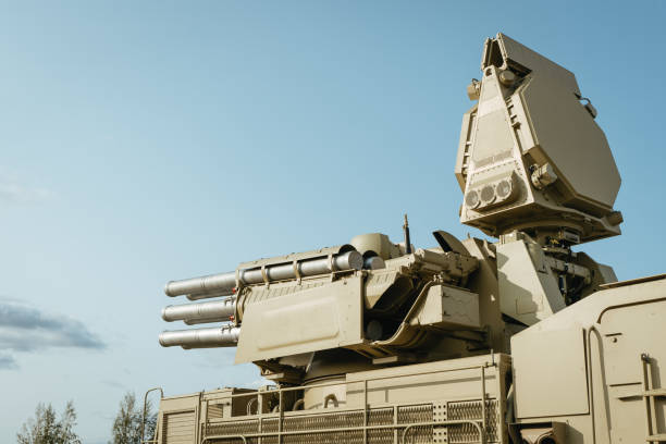 Anti-aircraft missile-gun complex armor. Pantsir The flagship of the air defense of the Russian Armed Forces Anti-aircraft missile-gun complex armor. PantsirThe flagship of the air defense of the Russian Armed Forces. donets basin photos stock pictures, royalty-free photos & images