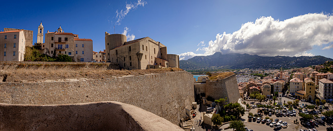 Calvi, the citadel and the Gulf of Calvi, Haute-Corse, Corsica, France