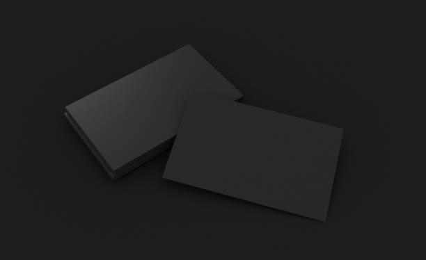 istock Minimal Business card 3d rendering for graphic design. 1287953502