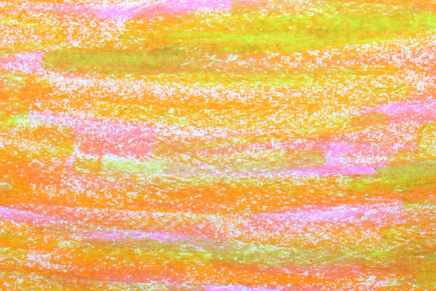 abstract colorful crayon background hand painting