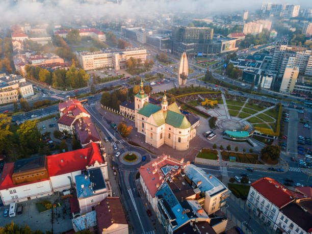 Architecture of Rzeszow - aerial view