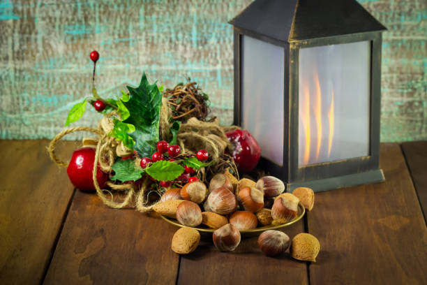 Panellets and roasted chestnuts in a warm
